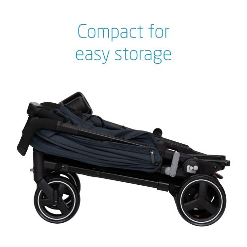  Maxi-Cosi Mara XT Ultra Compact Stroller, Multi-Directional, Ultra-Compact one-Hand fold Makes it Easy to Transport and Store, Essential Graphite