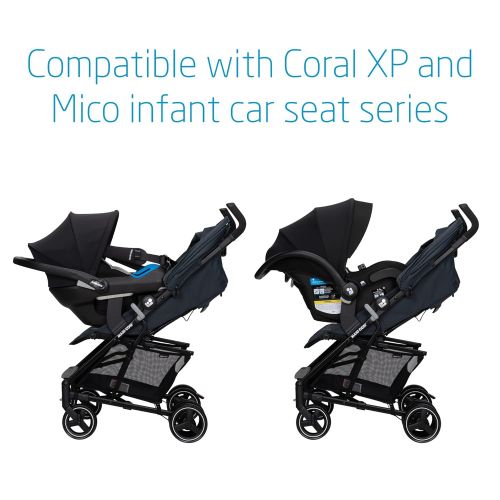  Maxi-Cosi Mara XT Ultra Compact Stroller, Multi-Directional, Ultra-Compact one-Hand fold Makes it Easy to Transport and Store, Essential Graphite