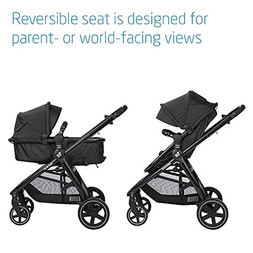  Maxi-Cosi Zelia² 5-in-1 Modular Travel System, Midnight Black