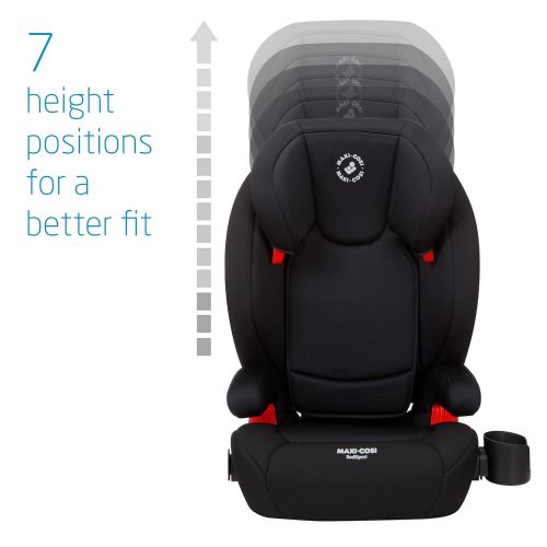  Maxi-Cosi Rodi Sport Booster Car Seat, Midnight Black