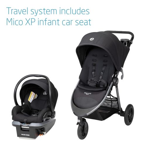  Maxi-Cosi Gia XP 3-Wheel Travel System, Midnight Black