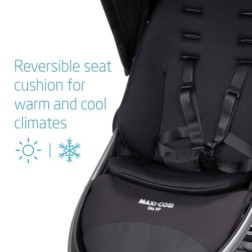  Maxi-Cosi Gia XP 3-Wheel Travel System, Midnight Black