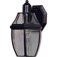 Maxim Lighting Maxim 4010CLBK South Park 1-Light Outdoor Wall Lantern, Black Finish, Clear Glass, MB Incandescent Incandescent Bulb , 13W Max., Damp Safety Rating, 2700K Color Temp, Glass Shade M