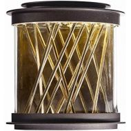 Maxim Lighting Maxim 53495CLGBZFG Bedazzle LED Outdoor Wall Lantern, Galaxy Bronze  French Gold Finish, Clear Glass, PCB LED Bulb , 60W Max., Dry Safety Rating, Standard Dimmable, Shade Material