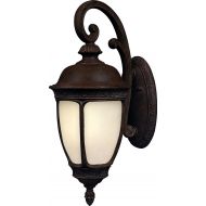 Maxim Lighting Maxim 55465SFSE Knob Hill LED 1-Light Outdoor Wall Lantern, Sienna Finish, Snow Flake Glass, LED Bulb , 100W Max., Dry Safety Rating, 2700K Color Temp, Standard Dimmable, Glass Sha