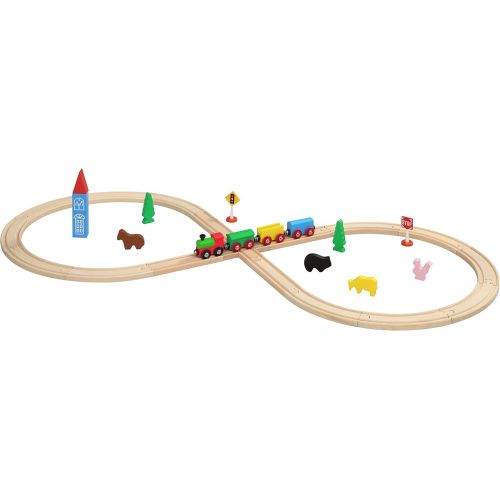  Maxim Enterprise INC Maxim Enterprise Figure 8 Wooden Train Set - Thomas & Friends/BRIO Compatible (32-Piece)