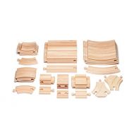 Maxim enterprise, inc. Maxim Enterprise Expansion Wooden Train Track Pack - Thomas & Friends/BRIO Compatible (54-Piece)