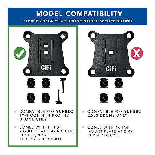  MaximalPower CGO3+ Top Mount Drone Repair Parts Compatible for Yuneec Typhoon H, H Pro, H3 Drone Only (CGO3+ Top Mount x1)
