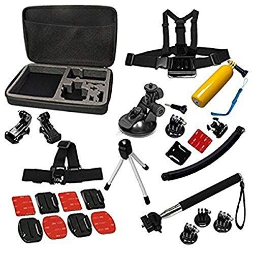  MaximalPower CA GP 17in1-A 17-In-1 Sports Outdoor Bundle, Large Travel Bag for GoPro HERO 6 5 4 3+ 3 2 Kit (Black)