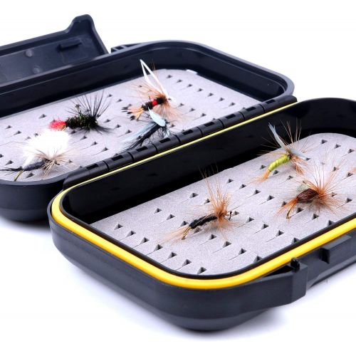  [아마존베스트]Maximumcatch OR Fly Box Waterproof and Portable Fly Box with Easy-Grip Slotted Foam