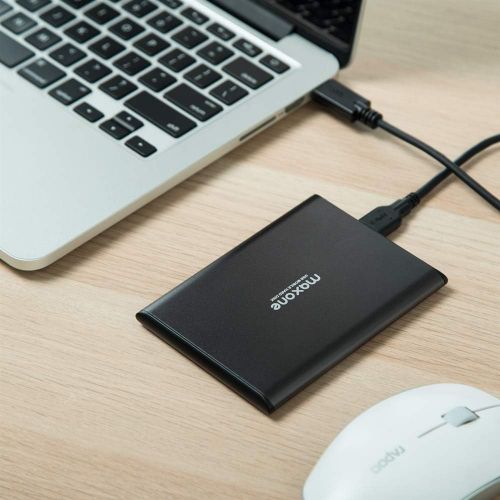  [아마존 핫딜]  [아마존핫딜]500GB External Hard Drive Portable - Maxone Ultra Slim 2.5 External HDD USB 3.0 for PC, Mac, Laptop, PS4, Xbox one - Charcoal Grey