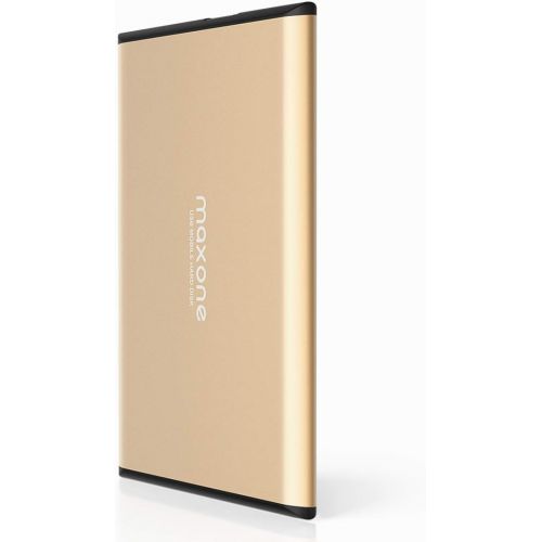  [아마존 핫딜] [아마존핫딜]500GB External Hard Drive Portable - Maxone Ultra Slim 2.5 External HDD USB 3.0 for PC, Mac, Laptop, PS4, Xbox one - Gold