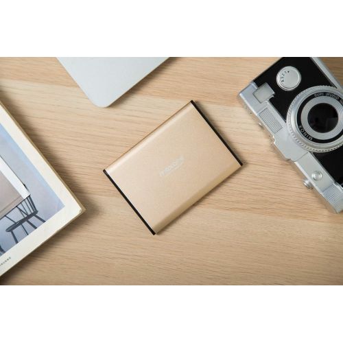  [아마존 핫딜] [아마존핫딜]500GB External Hard Drive Portable - Maxone Ultra Slim 2.5 External HDD USB 3.0 for PC, Mac, Laptop, PS4, Xbox one - Gold