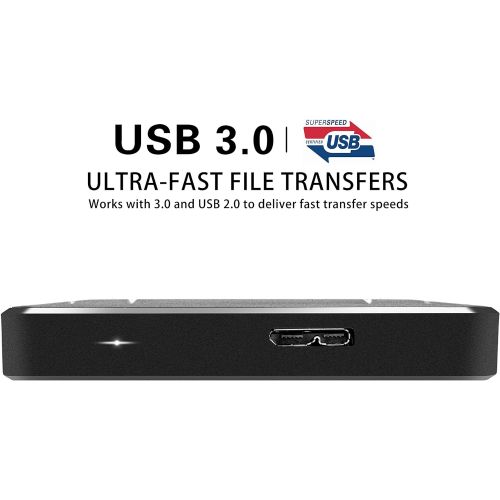  320GB External Hard Drive - Maxone Upgrade 2.5 Portable HDD USB 3.0 for PC, Laptop, Mac, Xbox one, PS4, Chromebook, Smart TV - Black