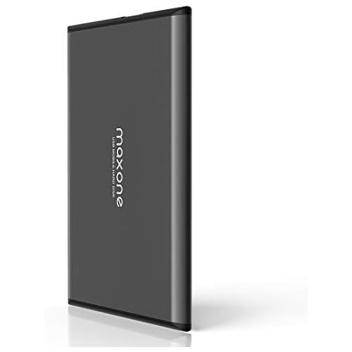  Maxone 320GB Ultra Slim Portable External Hard Drive HDD USB 3.0 for PC, Mac, Laptop, PS4, Xbox one - Charcoal Grey