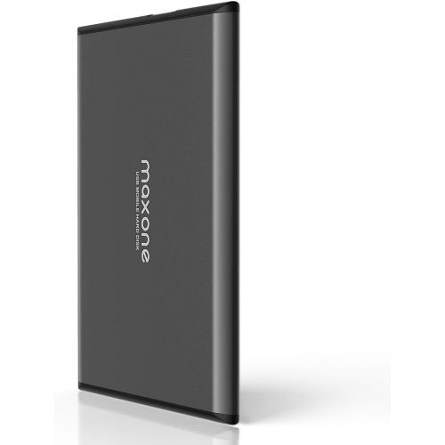  Maxone 320GB Ultra Slim Portable External Hard Drive HDD USB 3.0 for PC, Mac, Laptop, PS4, Xbox one - Charcoal Grey