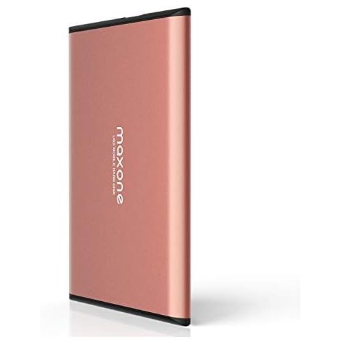  Maxone 250GB Ultra Slim Portable External Hard Drive HDD USB 3.0 for PC, Mac, Laptop, PS4, Xbox one - Rose Pink