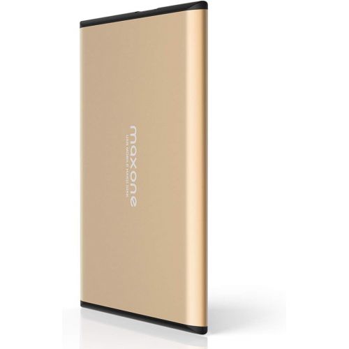  Maxone 320GB Ultra Slim Portable External Hard Drive HDD USB 3.0 for PC, Mac, Laptop, PS4, Xbox one - Gold