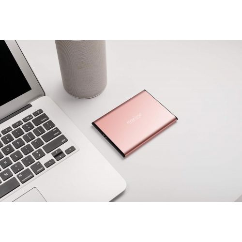  [아마존베스트]Maxone 320GB Ultra Slim Portable External Hard Drive HDD USB 3.0 for PC, Mac, Laptop, PS4, Xbox one - Rose Pink