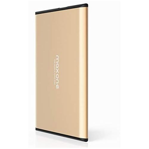  [아마존베스트]Maxone 500GB Ultra Slim Portable External Hard Drive HDD USB 3.0 for PC, Mac, Laptop, PS4, Xbox one - Gold