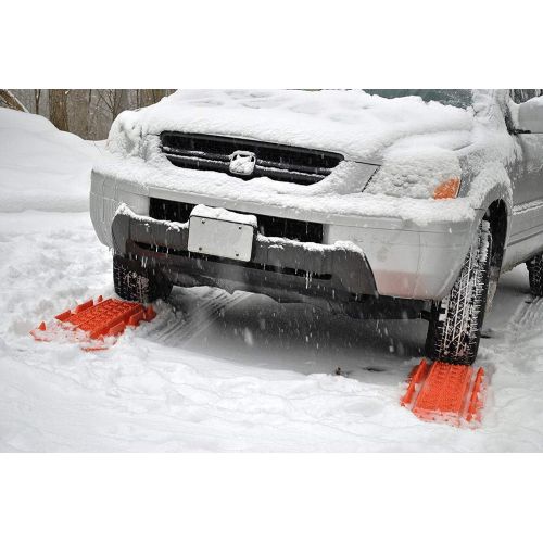  MAXSA Innovations 20333 Orange Standard Escaper Buddy Traction Mats, 2 Pack