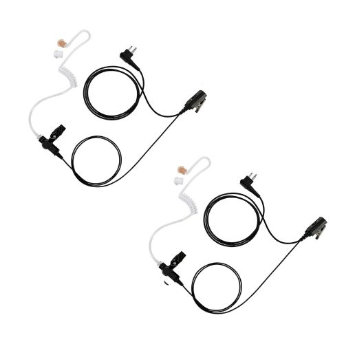  MAXTOP 10 Pack Maxtop ASK2425-H1 1-Wire Clear Coil Surveillance Kit Earphone for Hytera TC-500 TC-508...