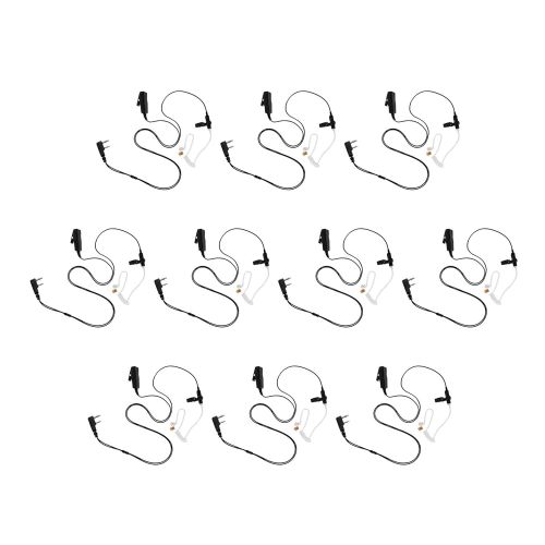  MAXTOP 10 Pack Maxtop ASK4032-K2 2-Wire Acoustic Ear Tube Surveillance Kit for Kenwood Nexedge NX-220 NX-230 NX-320