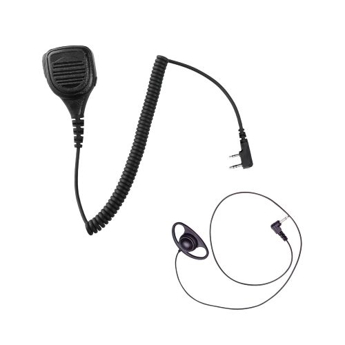  MAXTOP 10 Pack Maxtop APM250-K2 IP56 Waterproof Shoulder Speaker Microphone for Kenwood TK-2360 TK-3360 TK-2312 TK-3312