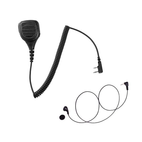  MAXTOP 10 Pack Maxtop APM250-K2 IP56 Waterproof Shoulder Speaker Microphone for Kenwood TK-2360 TK-3360 TK-2312 TK-3312