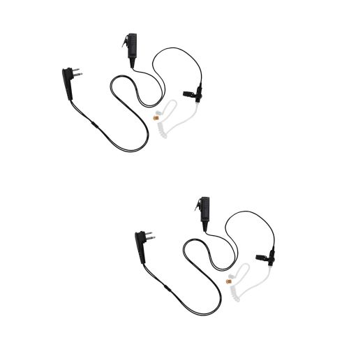  MAXTOP 10 Pack Maxtop ASK4038-M1 2-Wire Clear Coil Surveillance Headphone for Motorola CP200 MOTOTRBO CP200D RDM2020 RDM2070D