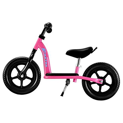  Maxtra No-Pedal Balance Bike Footrest Designed Bicycle Adjustable Pink for Ages 2 to 7 Years Old