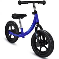 Maxtra Balance Bike for Kid Lightweight Sports 12inch No Pedal Bicycle with Adjustable Handlebar and Seat for Ages 2 to 7 Years Old