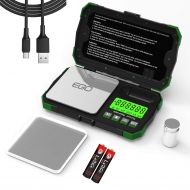 [아마존베스트]Maxus Gram Scale Pocket Size, 200/0.01g Small Scale w/ Tray, Herb Coin Scale LCD Backlight Arrow Scale with USB Charging Port Read in 6 Units (Non-Rechargeable Battery, 50g Calibration W