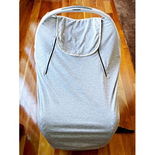  Maxwell Brandt Stretchy Light Grey Unisex Universal Infant Car Seat Cover