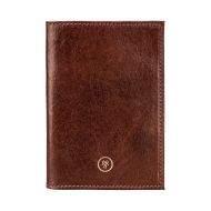 Maxwell Scott Bags Maxwell Scott Luxury Handmade Italian Genuine Leather Passport Holder/Cover (Prato)