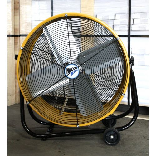  Maxx Air MaxxAir BF24TFYELUPS 24-Inch High Velocity Drum Fan, Two-Speed Yellow Shop