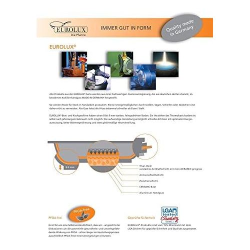  MaxxGoods Eurolux Alu-Guss Kasserolle (Ø 28cm Ceran/Gas/Elektro)