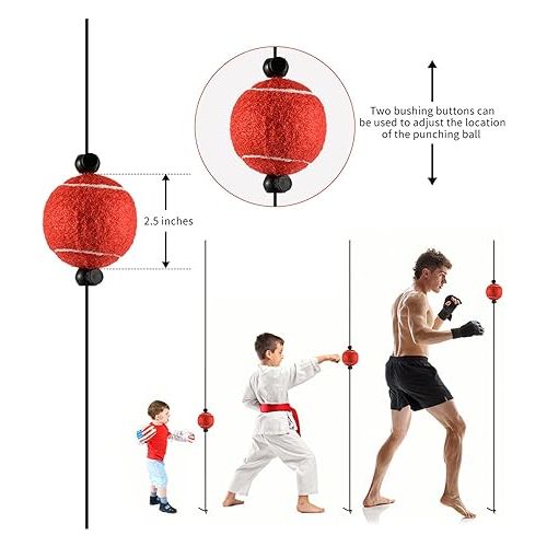  MaxxMMA Heavy Duty Adjustable Speed Bag Platform Training Kit+Speed Punching Ball+Fitness Reaction Ball,Adjustable Wall Mount Fitness Frame Equipment for Home Sports,Adults Boxers,Training,Boxing