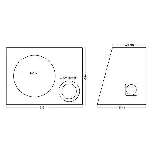  Maxxcount Bass Reflex Subwoofer Enclosure 12?Inch/30?cm 40L (12?mm Thickness)