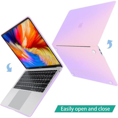  [아마존베스트]May Chen MacBook Air 13 inch Case 2020 2019 2018 Release A1932 A2179 A2337 M1 with Retina Display,Plastic Hard Shell case Keyboard Cover for Newest Air 13 with Touch ID,Gradient Pu