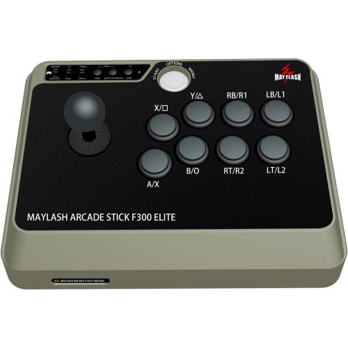  MAYFLASH Arcade Stick F300 Elite with Sanwa Buttons and Sanwa Joysticks for Xbox Series X/PS4/PS3/Xbox One/Xbox 360/Nintendo Switch/Android/PC Windows/NEOGEO Mini/SEGA MEGA Drive/S