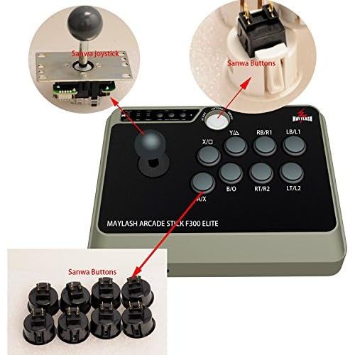  [아마존베스트]May Flash F300 Elite Arcade Stick F300 Elite for PS4 / PS3 / Xbox One / Xbox 360 / PC / Android / Switch