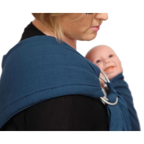  Maya Wrap Lightly Padded Ring Sling - Twilight Blue - Medium