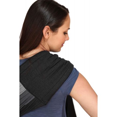  Maya Wrap Lightly Padded Ring Sling Baby Carrier - Asher - Medium