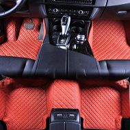 Maycoo Car Floor Mats Carpet 3D Full Surround Waterproof Front Rear Liners Pads All Weather Fits Mercedes-Benz CLA Class 2014-2018(Orange)