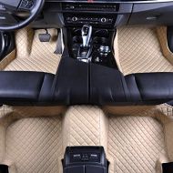 Maycoo Car Floor Mats Carpet 3D Full Surround Waterproof Front Rear Liners Pads All Weather Fits Mercedes-Benz CLA Class 2014-2018(Beige)
