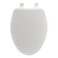 Mayfair Elongated Molded Wood Whisper Close Toilet Seat in White