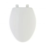 Mayfair Elongated Closed Front Plastic Toilet Seat with Whisper Close in White