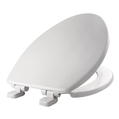  Mayfair Elongated Closed Front Plastic Toilet Seat with Whisper Close in White