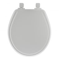 Mayfair Round Molded Wood Whisper Close Toilet Seat in White